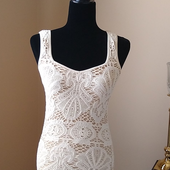 FREE PEOPLE Medallion Slip Body Con Lace Dress - Picture 6 of 6